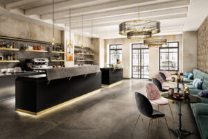 Harris, l'arredo bar per un lounge bar moderno e chic